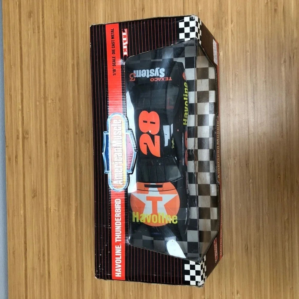 ERTL American Muscle Havoline Thunderbird 1/18 Scale Black Davey Allison 28 7458